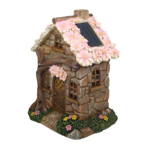 Solar Fairy Flower Cottage 16cm