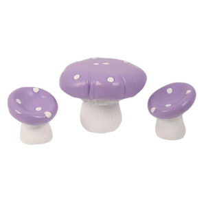 Fairy Garden Furniture - Mushroom Set of 3