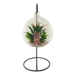 Glass Terrarium 10cm with Stand - Enchanted Garden Fairy - ETA 12/9/17