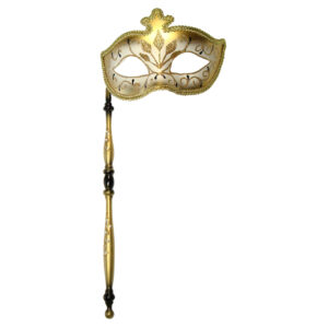 Venetian Masquerade Mask with Holder